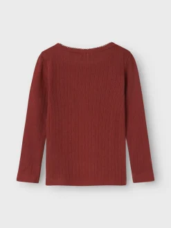 Lil' Atelier Rachel Langærmet T-shirt, , 116 cm Spiced Apple