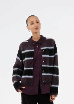 Modström RafaelMD Stripe Cardigan, , M*Dame Cardigans|Strik & Sweatshirts