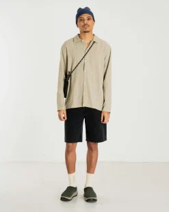 Clearance Woodbird Rami Crow Shorts, , 28 Black Vintage