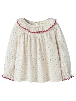 Lil' Atelier Rasia Loose Bluse, , 116 cm*Børn Bluser