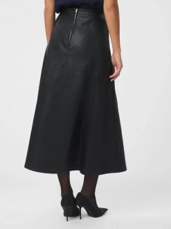 Sale Neo Noir Raya Faux Leather Nederdel, , 38 Black