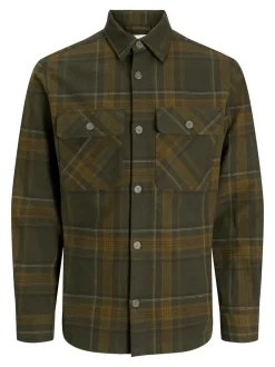 Best Jack&Jones Rayle Melange Check Overshirt, , M Peat