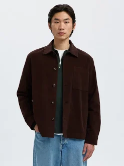 New Selected Homme Regdylan Duca Overshirt, , L Delicioso