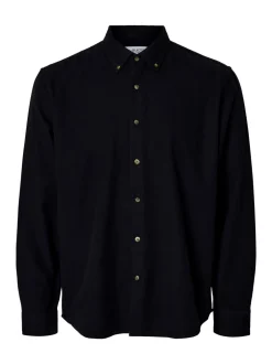 Outlet Selected Homme Regnoah Mix Skjorte, , XL Sky Captain Twisted W. Black