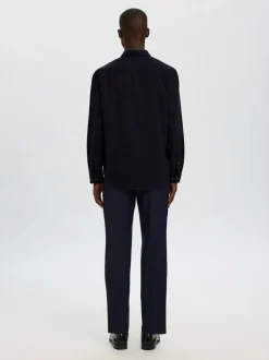 Outlet Selected Homme Regnoah Mix Skjorte, , XL Sky Captain Twisted W. Black