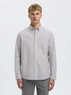 Clearance Selected Homme Regrick Skjorte, , XL Morel Stripes