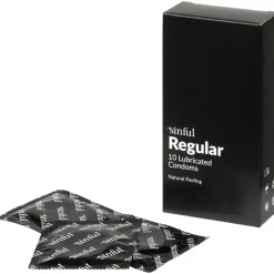 Sinful Regular Kondomer, 10 stk* Glidecreme & Kondomer