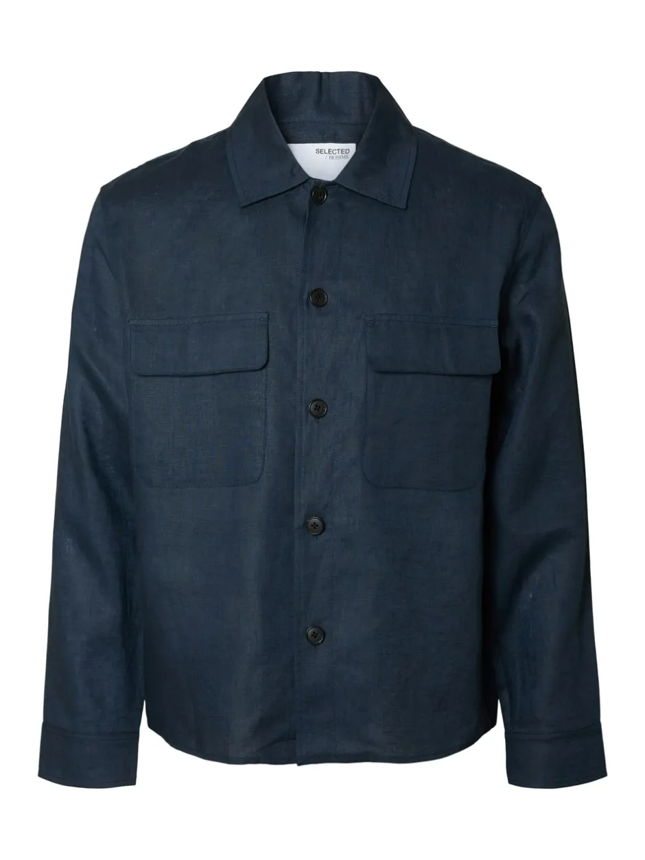 Selected Homme Relaxed-Wyatt Linen Overshirt, , 54* Overshirts