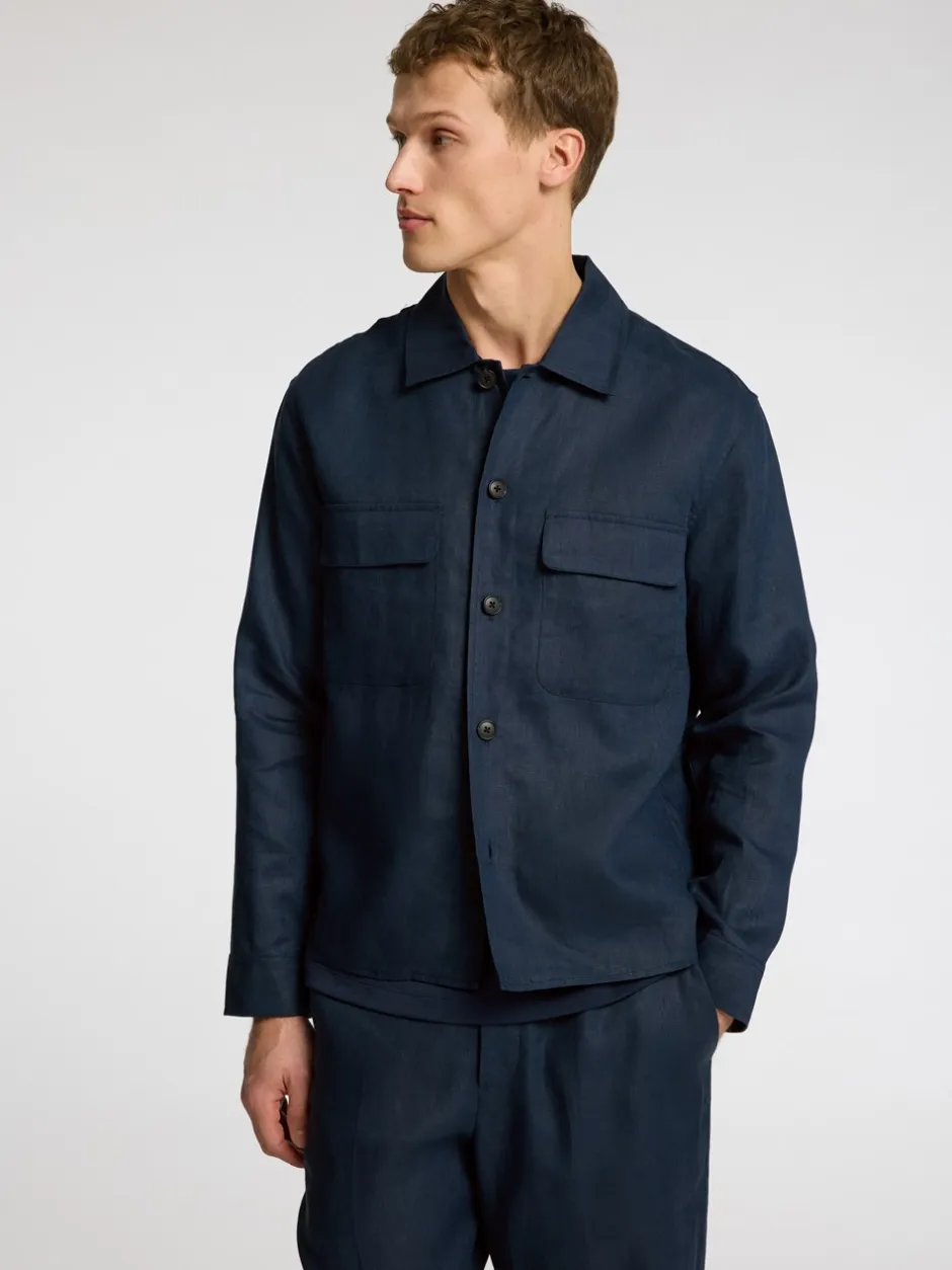 Selected Homme Relaxed-Wyatt Linen Overshirt, , 54* Overshirts