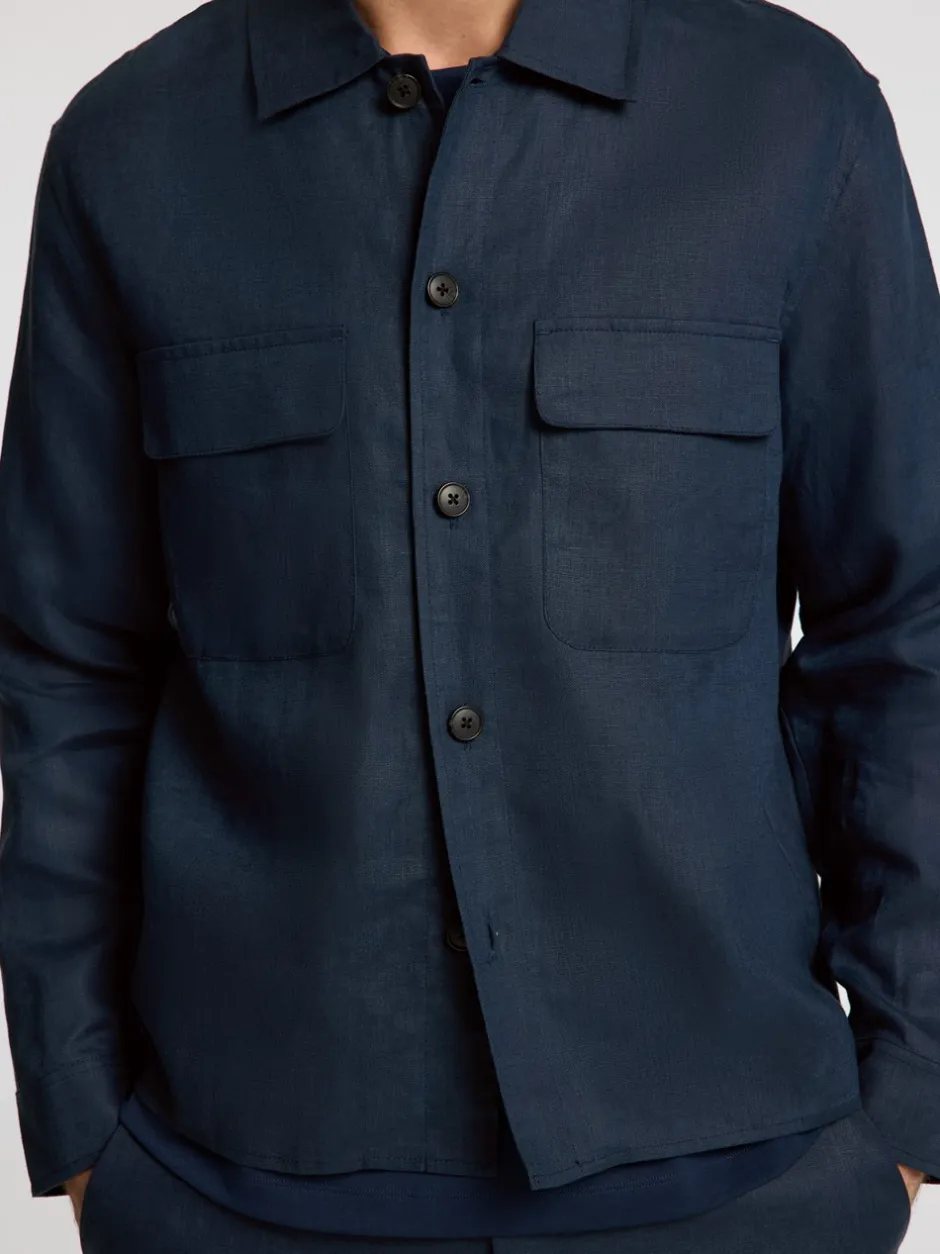 Selected Homme Relaxed-Wyatt Linen Overshirt, , 54* Overshirts
