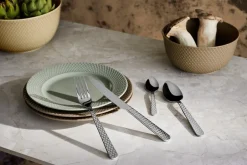 Lyngby Porcelæn Rhombe Bestiksæt, Stål, 16 Dele* Bestik