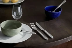 Lyngby Porcelæn Rhombe Bestiksæt, Stål, 16 Dele* Bestik