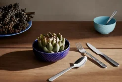 Lyngby Porcelæn Rhombe Bestiksæt, Stål, 16 Dele* Bestik