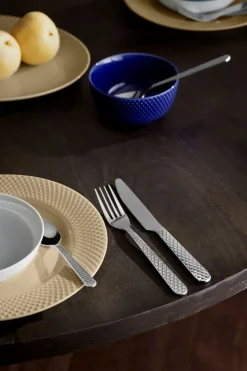 Lyngby Porcelæn Rhombe Bestiksæt, Stål, 16 Dele* Bestik