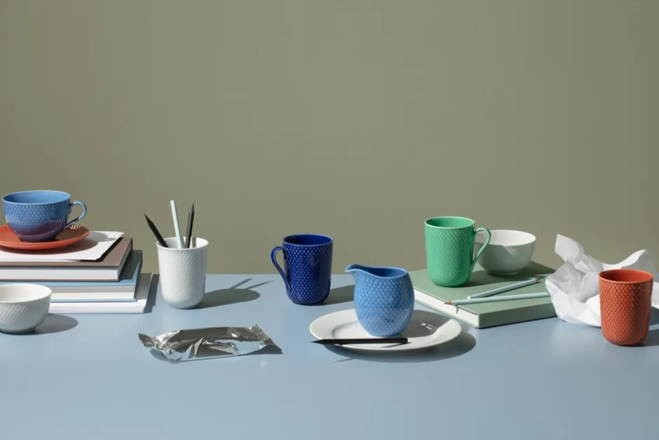 Lyngby Porcelæn Rhombe Color Mælkekande, , 0,39 L* Kander & Karafler
