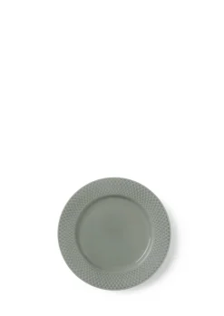Outlet Lyngby Porcelæn Rhombe Earth Frokosttallerken, , Ø21 cm Moss