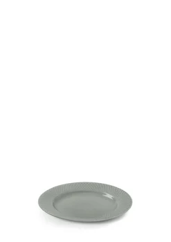 Outlet Lyngby Porcelæn Rhombe Earth Frokosttallerken, , Ø21 cm Moss