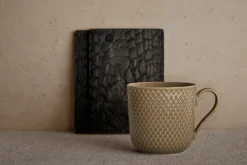 Online Lyngby Porcelæn Rhombe Earth Krus, , 39 cl Clay