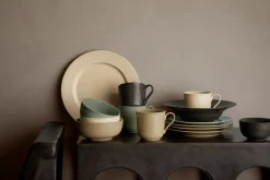 Online Lyngby Porcelæn Rhombe Earth Krus, , 39 cl Clay