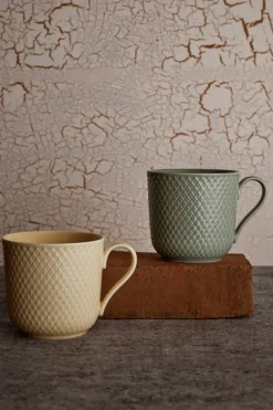 Hot Lyngby Porcelæn Rhombe Earth Krus, , 39 cl Marble