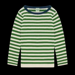 Best FUB Rib Bluse, , 130 cm Ecru/Pine