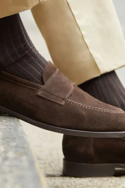 AN IVY Ribbed Cotton Strømper, , 43-46* Strømper