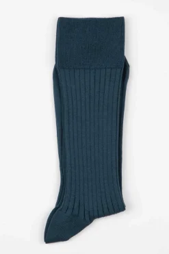 AN IVY Ribbed Cotton Strømper, , 43-46* Strømper