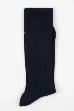 AN IVY Ribbed Cotton Strømper, , 43-46* Strømper
