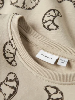 Best Name It Richie Sweatshirt, , 110 cm Island Fossil