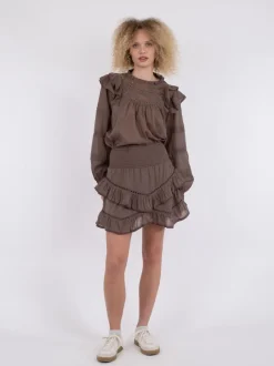 Best Neo Noir Ricki S Voile Nederdel, , 38 Light Brown