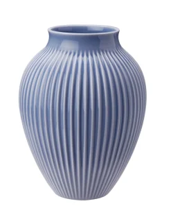 Knabstrup Riflet Vase, , H20 cm* Vaser & Urtepotteskjulere|Stue