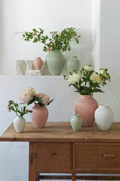 Knabstrup Riflet Vase, , H12,5 cm* Vaser & Urtepotteskjulere|Stue