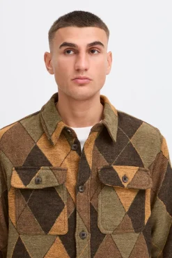 Best Solid Riker Overshirt, , S Ivy Green