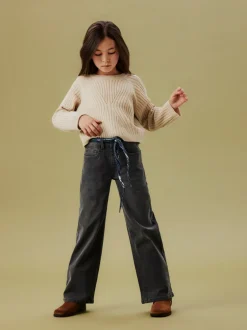 Clearance Name It Rikine Short Striktrøje, , 134-140 cm Doeskin