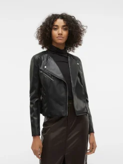 Sale Vero Moda Riley Rio Kort Jakke, , M Black