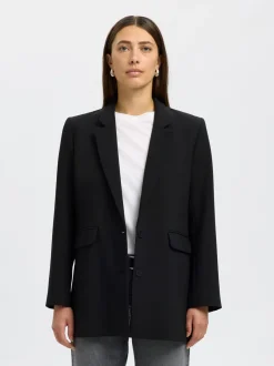 Outlet Selected Women Rita Relaxed Blazer, , 40 Black