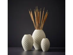 New Morsø River Vase, , 21 cm Hvid
