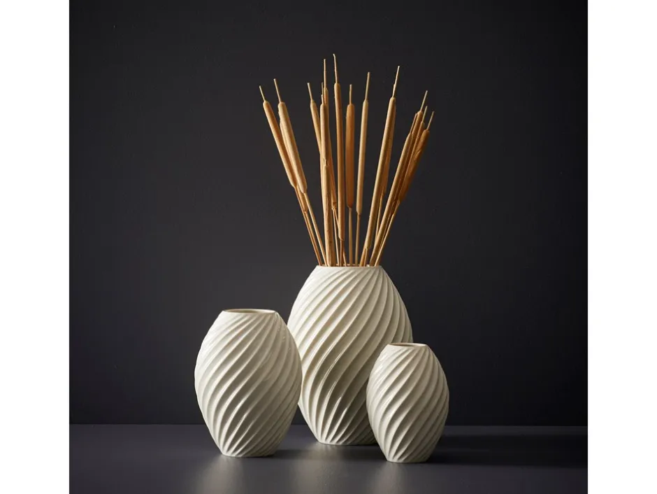 New Morsø River Vase, , 21 cm Hvid