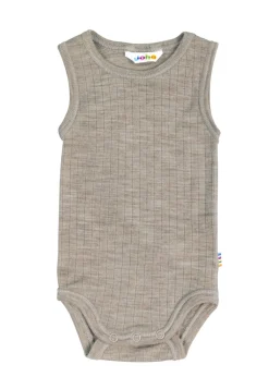 New Joha Ærmeløs Body, , 70 cm Sesame