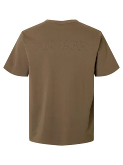 Annarr Ro O-Neck Emb T-shirt, , L Bungee Cord