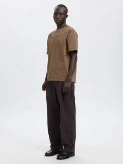 Annarr Ro O-Neck Emb T-shirt, , L Bungee Cord