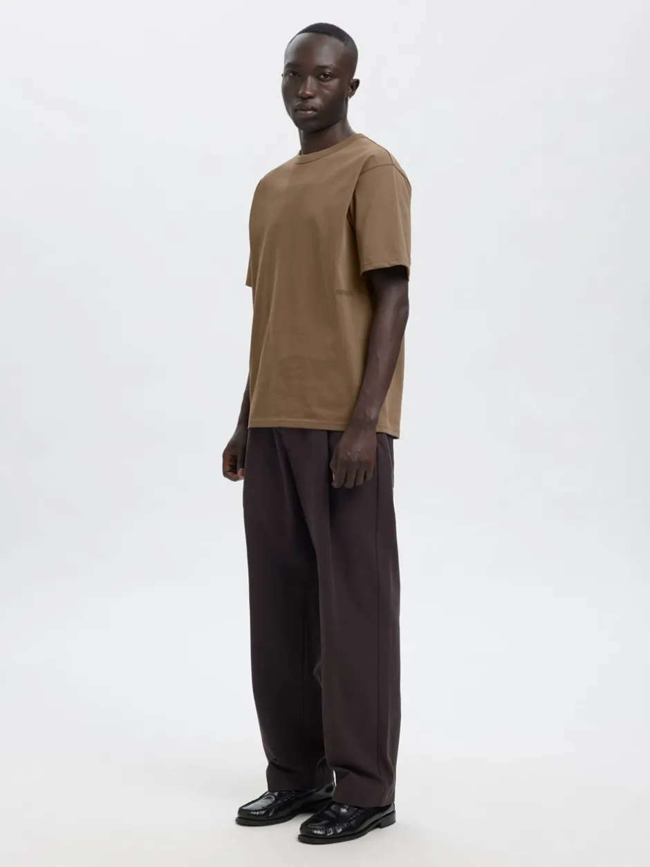 Annarr Ro O-Neck Emb T-shirt, , L Bungee Cord