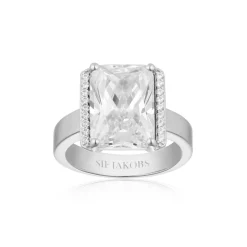Outlet Sif Jakobs Jewellery Roccanova Ring, , 56 Sølv/Hvid