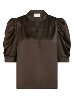Neo Noir Roella Heavy Sateen Bluse, , 42*Dame Bluser & Skjorter
