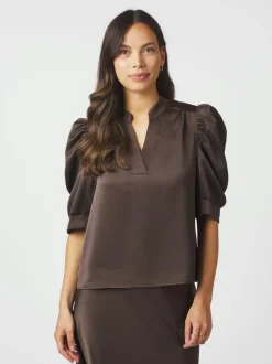 Neo Noir Roella Heavy Sateen Bluse, , 42*Dame Bluser & Skjorter