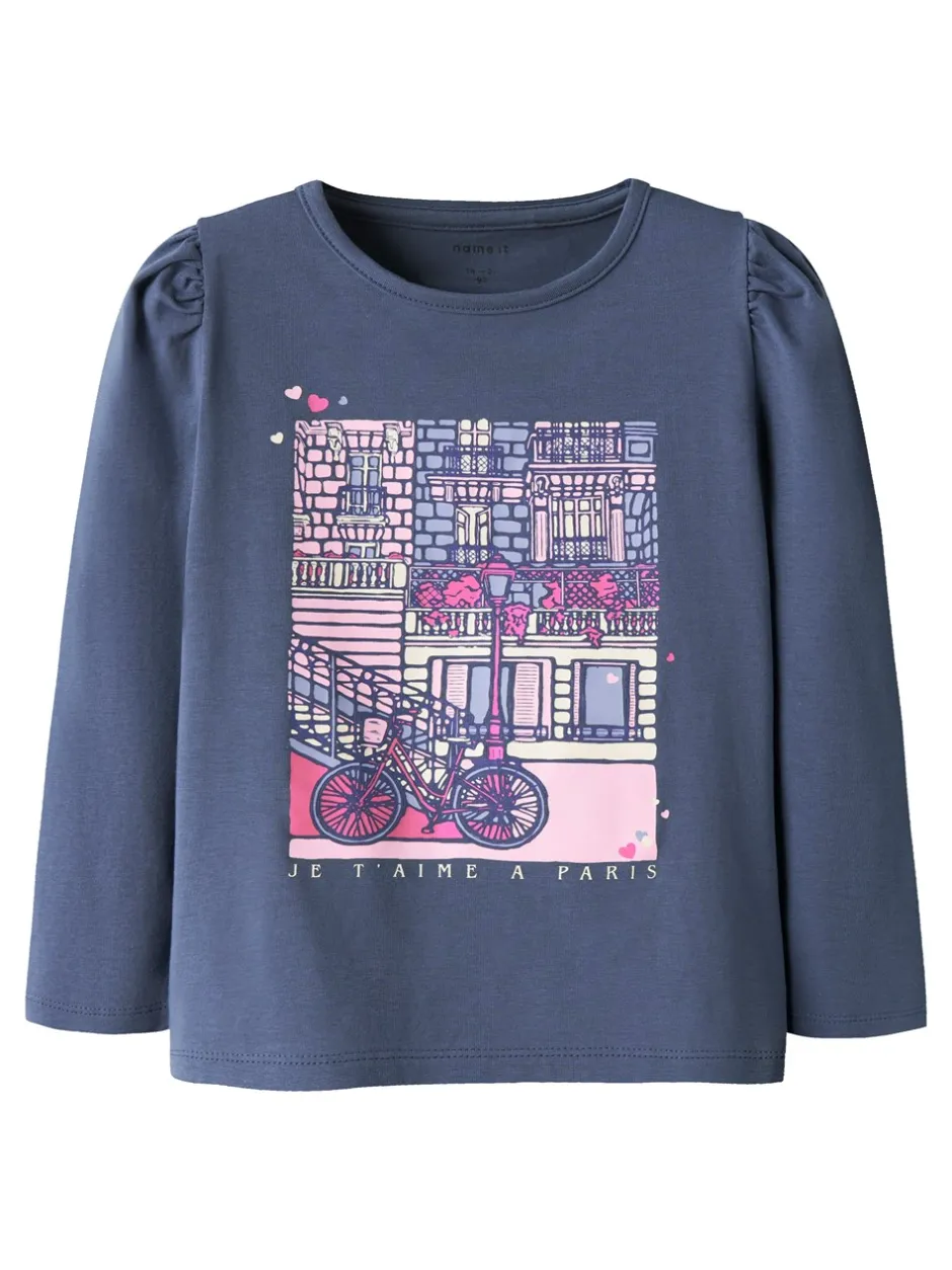 Online Name It Rollia Bluse, , 116 cm Vintage Indigo