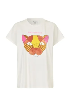 Outlet Lollys Laundry RomaLL Cat T-shirt, , L White