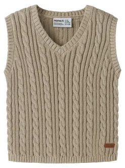 Name It Roman Strikvest, , 68 cm*Børn Strik & Sweatshirts