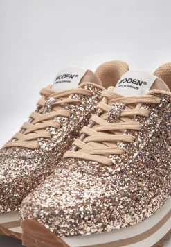 Hot Woden Ronja Plateau Glitter Sneakers, , 38 Multi