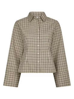 Neo Noir Rosa Checked Skjorte, , 38*Dame Bluser & Skjorter
